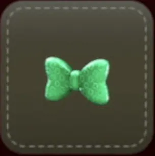 立体シール：リボン（グリーン）