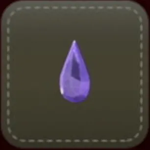 立体シール：しずく（パープル）