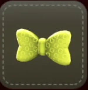 立体シール：リボン（イエロー）