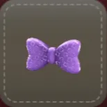 立体シール：リボン（パープル）