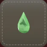 立体シール：しずく（グリーン）