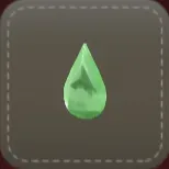 立体シール：しずく（グリーン）画像