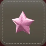 立体シール：スター（ピンク）