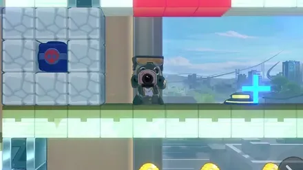 学院昇降口2階タヌキ