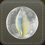 ストラップ：クリスタルボール（ブルー）画像