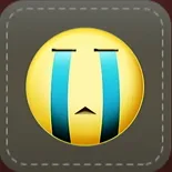 シール：泣き顔