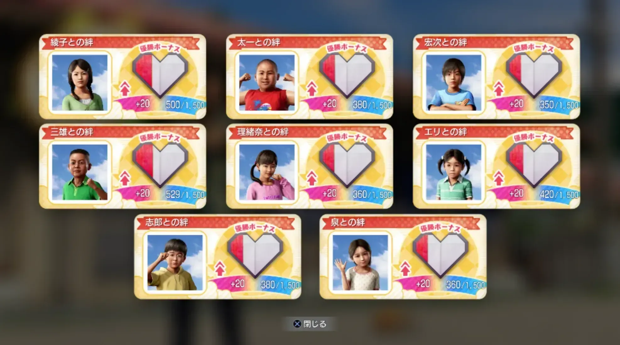 あの方は全員と絆が深まる