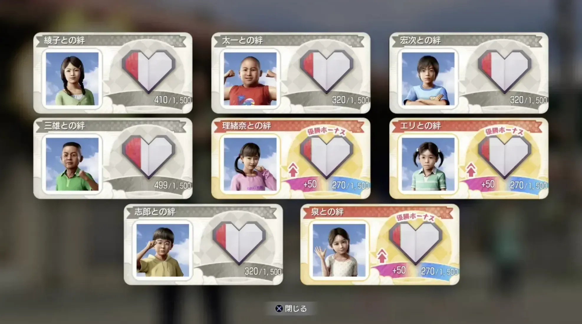 勝ったら絆が深まる