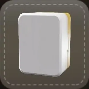 ストラップ：麻雀牌（白）