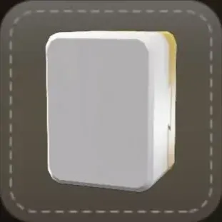 ストラップ：麻雀牌（白）画像