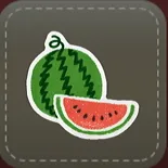 シール：スイカ