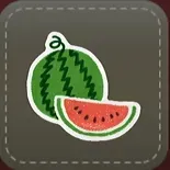 シール：スイカ画像