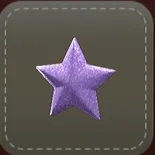 立体シール：スター（パープル）