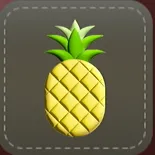 シール：パイナップル