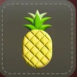 シール：パイナップル画像