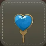 アンテナ：ハート（ブルー）画像