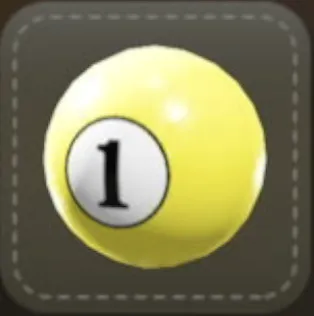 ストラップ：1番ボール