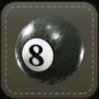 ストラップ：8番ボール