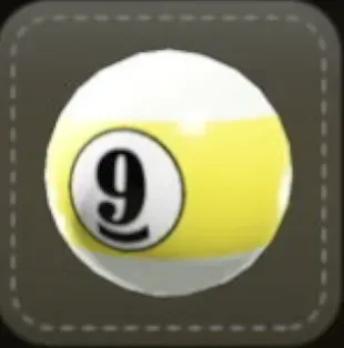 ストラップ：9番ボール画像