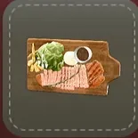 立体シール：ステーキ画像