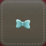 立体シール：リボン（スカイブルー）