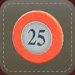 立体シール：カジノチップ画像