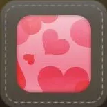 ベースカラー：ハート柄（ピンク）