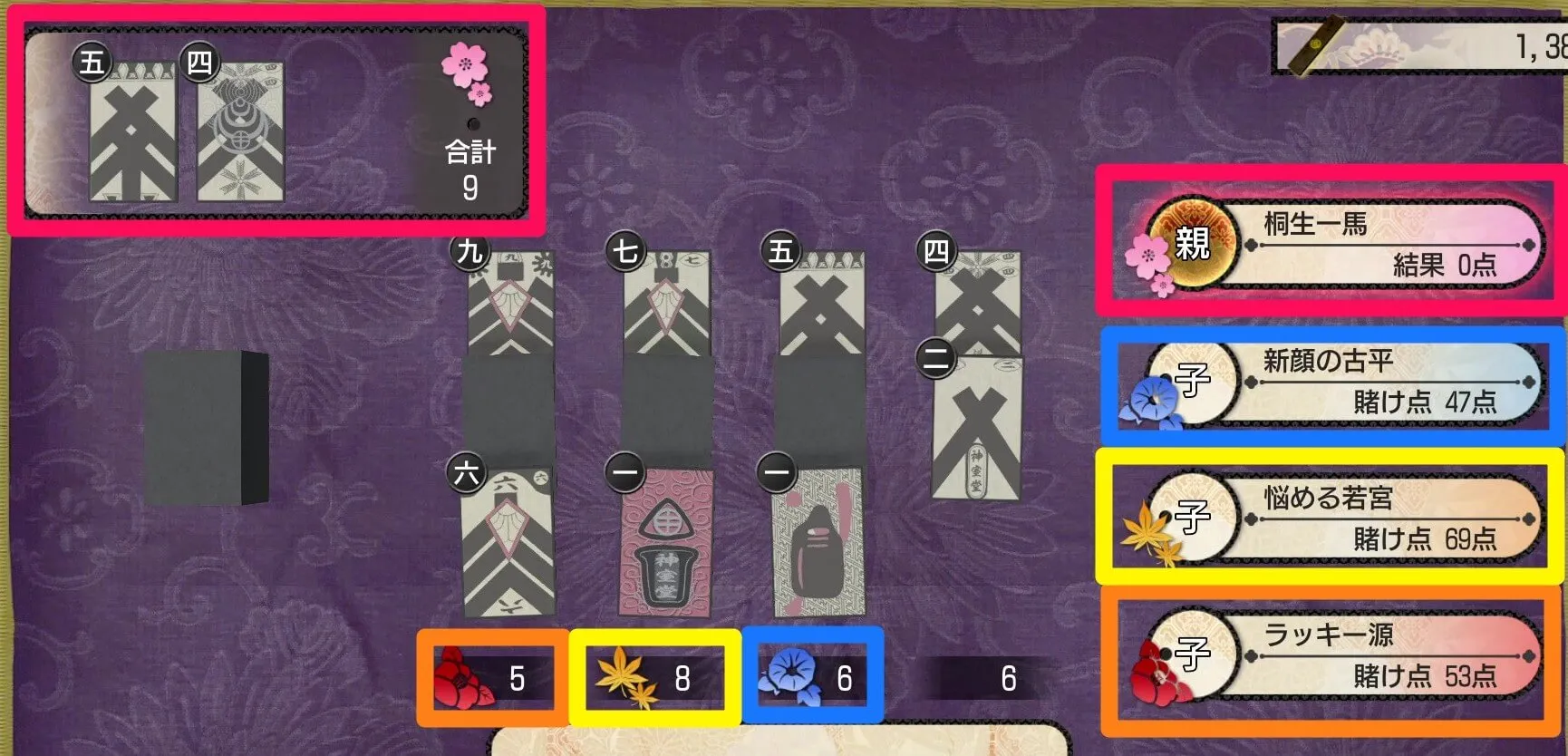 親が3人の子と勝負する