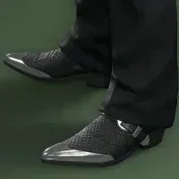 蛇皮のシューズ画像