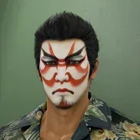 歌舞伎風メイク画像