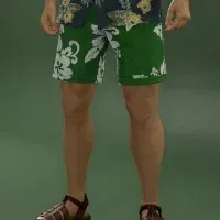 アロハパンツ（ハイビスカス）画像