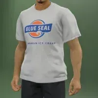 ブルーシールTシャツ　ホワイト画像