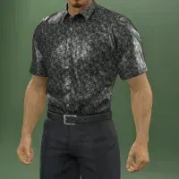 半袖ワイシャツ（シルバー）画像