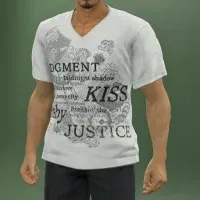 Vネック（半袖）画像