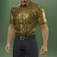 半袖ワイシャツ（ゴールド）画像