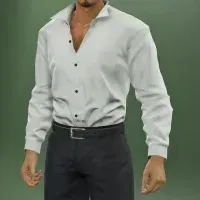 長袖ワイシャツ（無地）画像