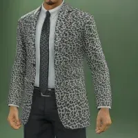 スーツ（ヒョウ柄）画像