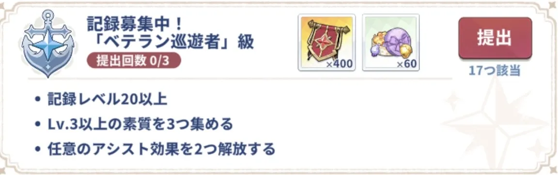 ベテラン巡遊者