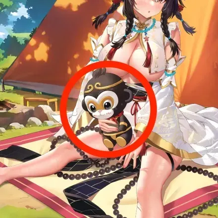 少女廻戦の悟空人形のタップする場所