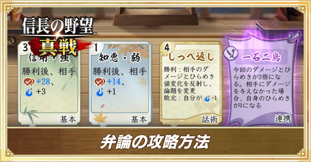 弁論の攻略方法