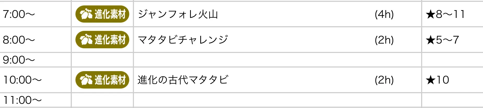 イベントカレンダー