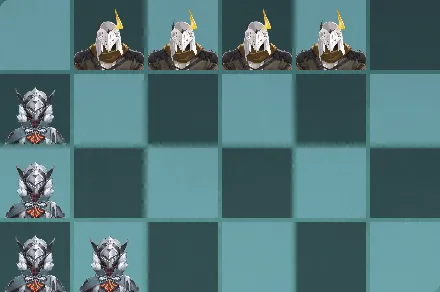 火力役は1人の敵を集中狙いできる配置にする