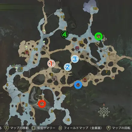 キャンプとタマゴの場所