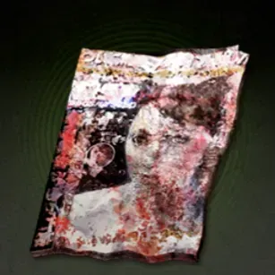 汚れたピンクの雑誌画像