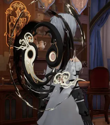 陰陽玉の背飾り