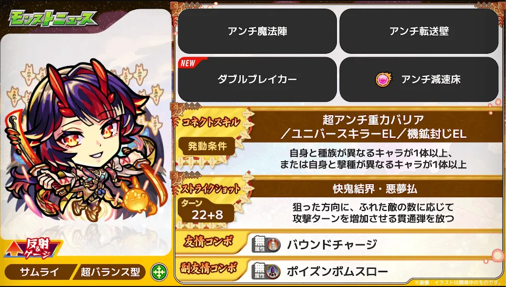 鍾馗 ステータス