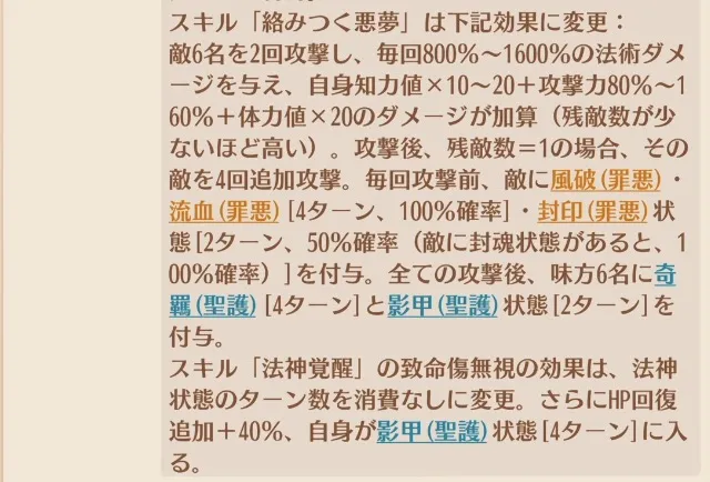 マーリンの縁定スキル