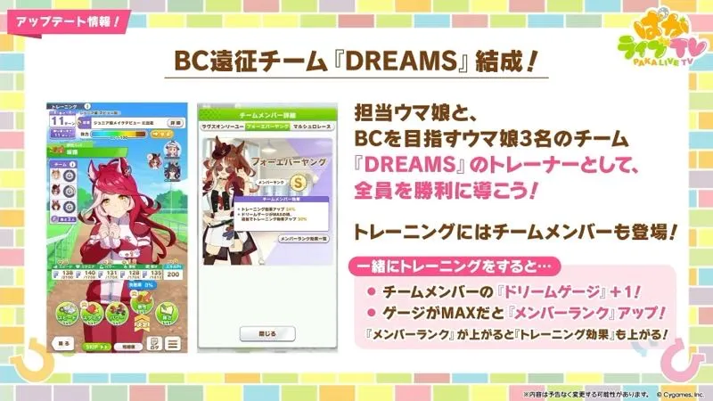 チームメンバーとトレーニングを行なって全員を強化