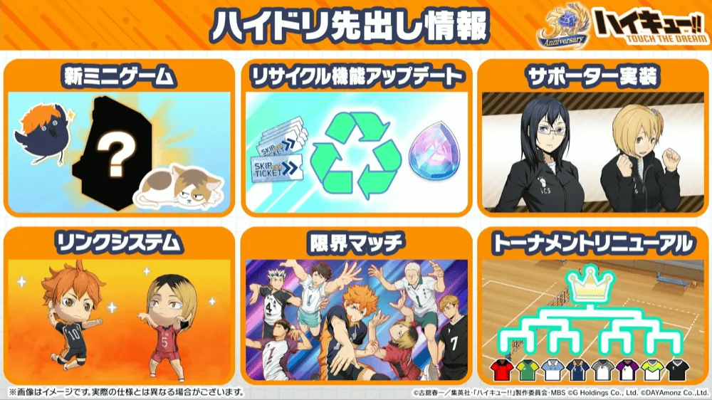 今後のアップデート情報