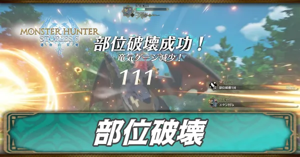 部位破壊のやり方と効果